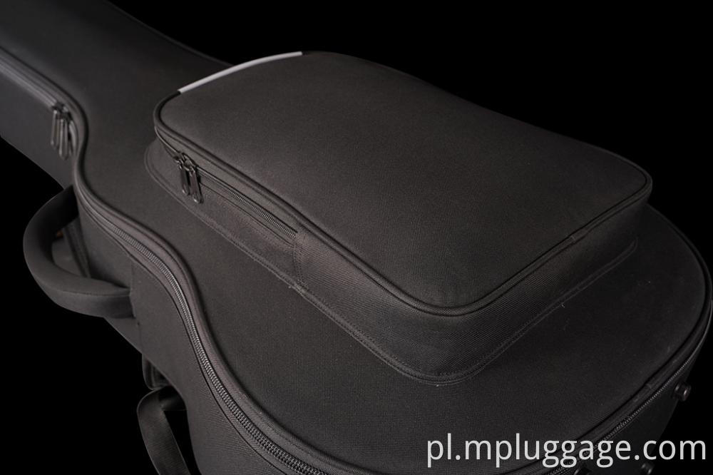 Prosta czarna torba muzyczna gitarowa Simple Black Guitar Music Bag